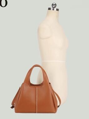 NWT Designer Inspired Brown Satchel Crossbody